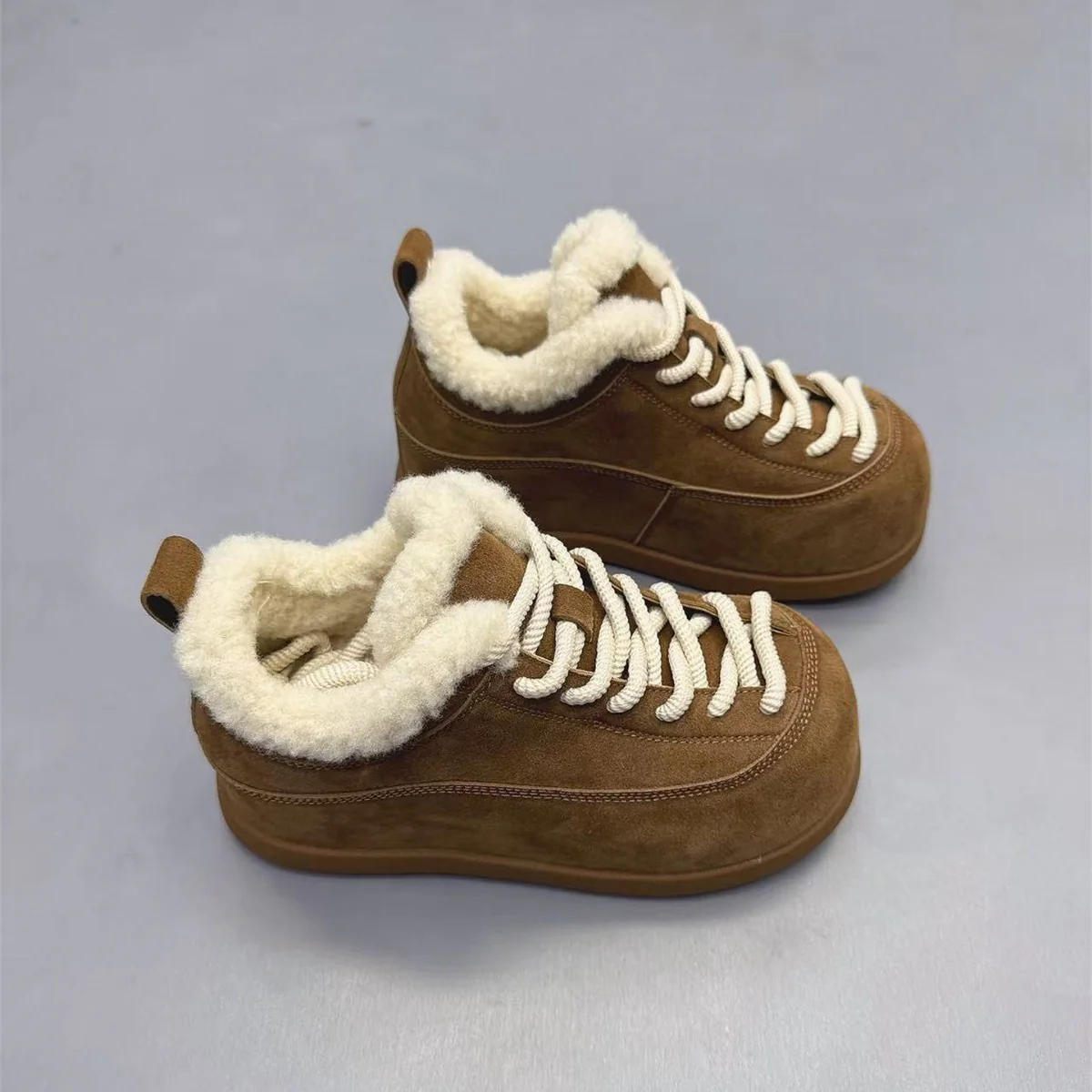 Damen Modische und kuschelige Winterstiefel mit flauschigem Innenfutter Heidi Mode - Image 4