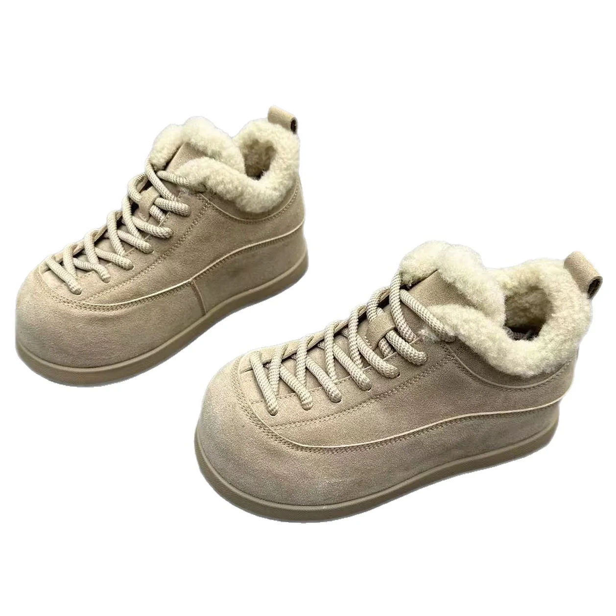 Damen Modische und kuschelige Winterstiefel mit flauschigem Innenfutter Heidi Mode - Image 5