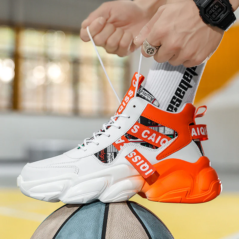 Damen Modische und sportliche High-Top Sneakers mit innovativem Design Heidi Mode - Image 2