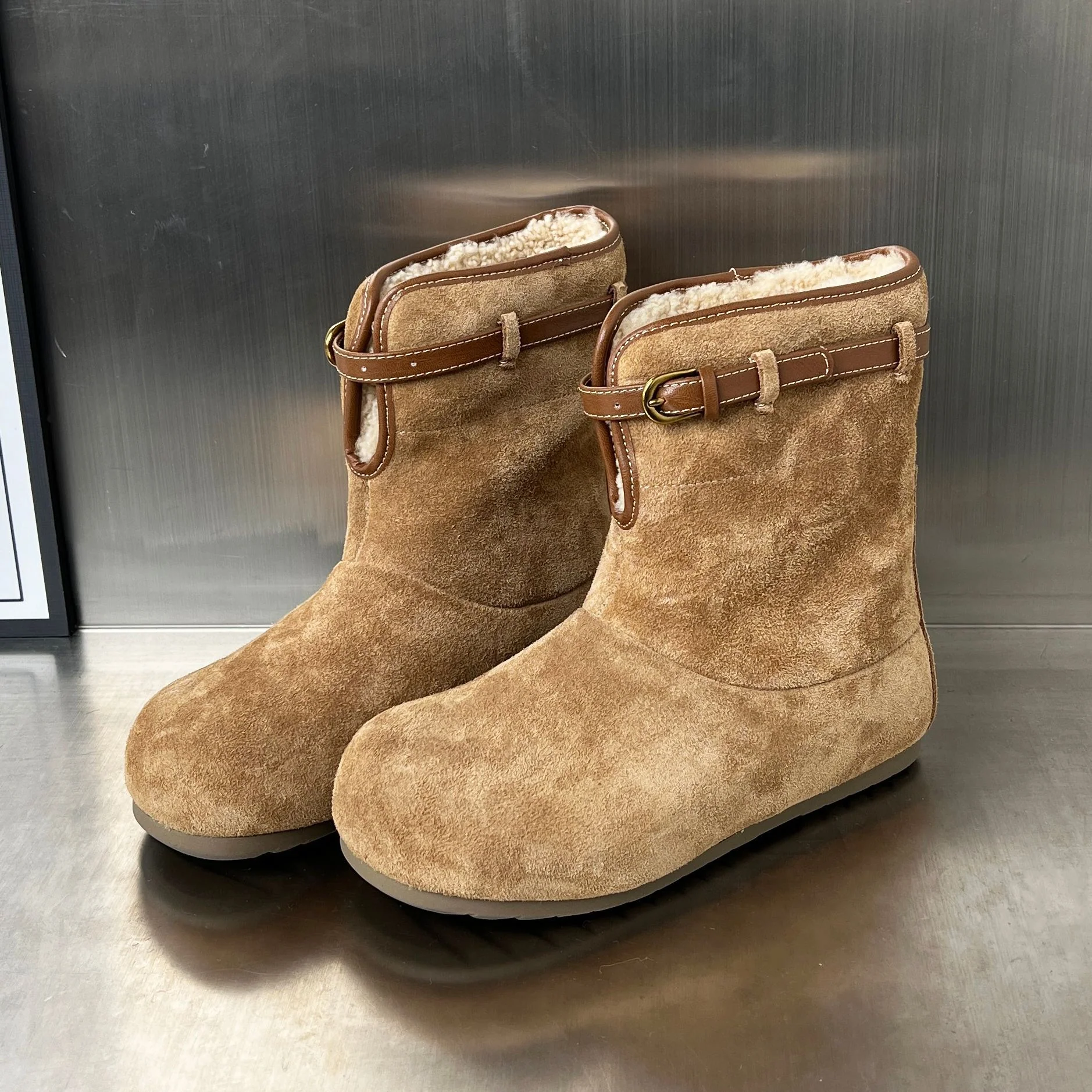 Damen modische und warme Stiefel mit weichem Innenfutter Heidi Mode