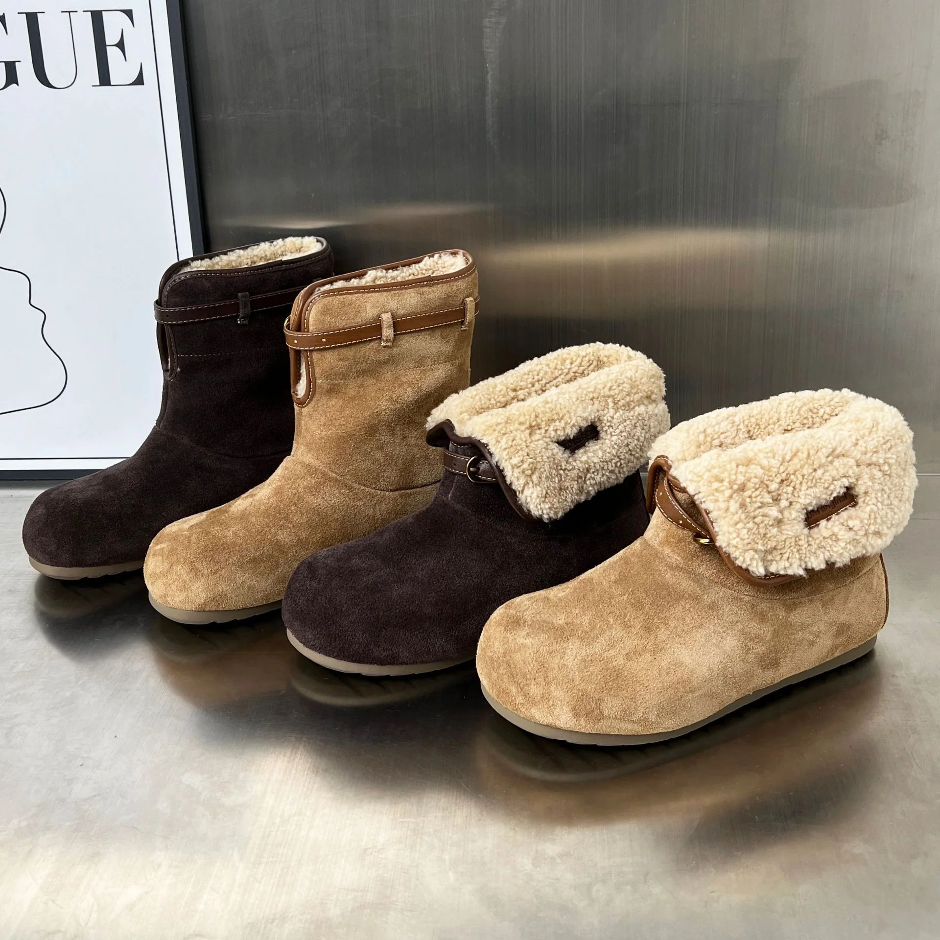 Damen modische und warme Stiefel mit weichem Innenfutter Heidi Mode - Image 3