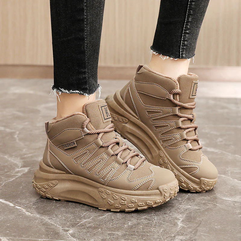 Damen modische Winter-Sneaker mit isolierendem Fleece-Futter und rutschfester Laufsohle Heidi Mode - Image 2