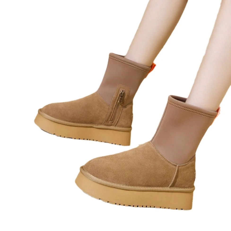 Damen modische Winterstiefel mit elastischem Einsatz und rutschfester Sohle Heidi Mode - Image 6