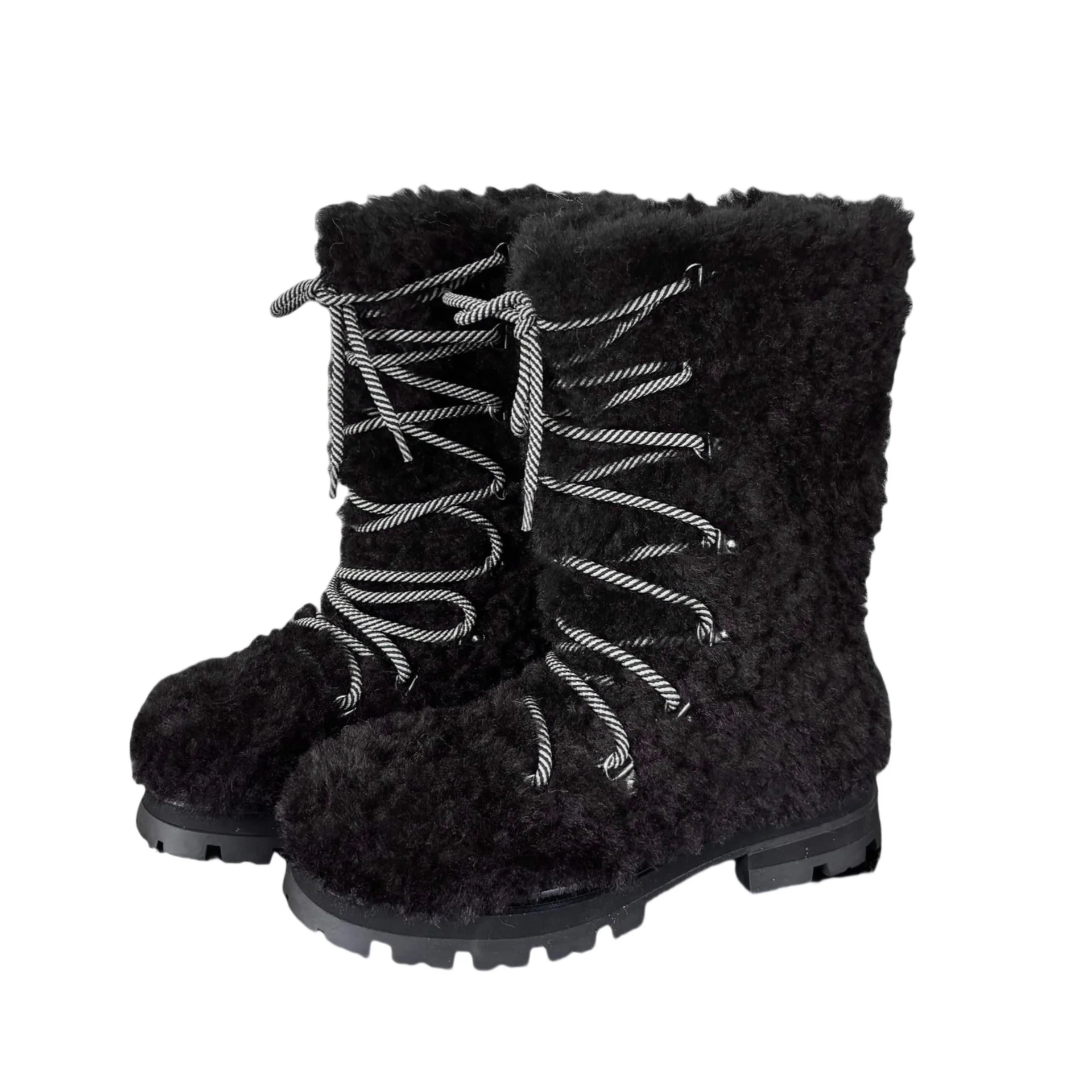 Damen modische Winterstiefel mit flauschigem Innenfutter und robustem Sohlenprofil Heidi Mode - Image 5