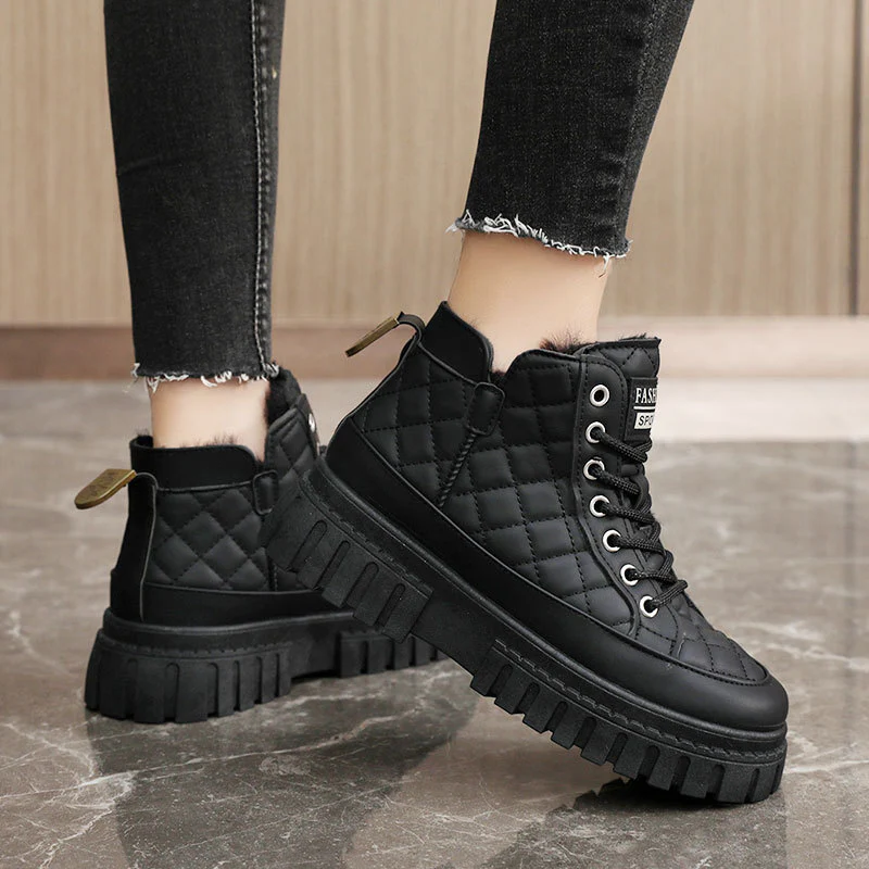 Damen modische Winterstiefel mit rutschfester Sohle und kuscheligem Innenfutter Heidi Mode - Image 3