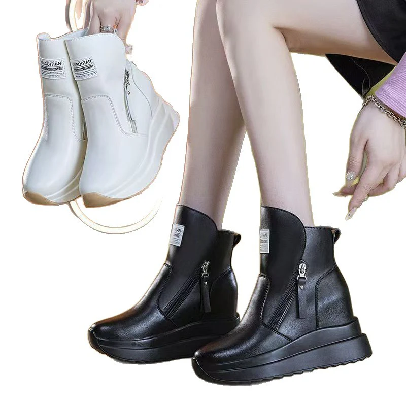 Damen modische Winterstiefeletten mit praktischem Reißverschluss und bequemem Innenfutter Heidi Mode - Image 5