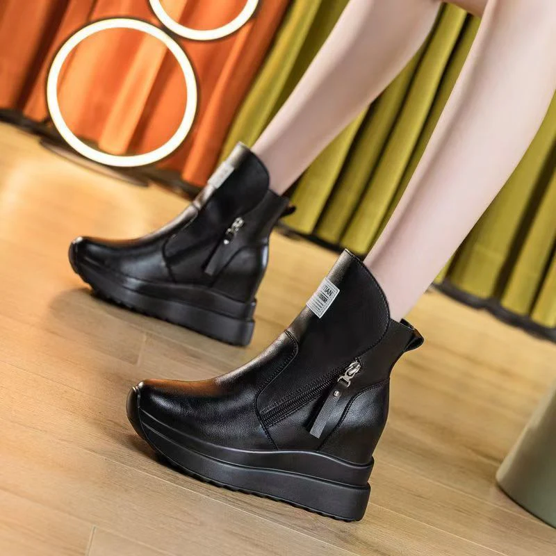 Damen modische Winterstiefeletten mit praktischem Reißverschluss und bequemem Innenfutter Heidi Mode - Image 7