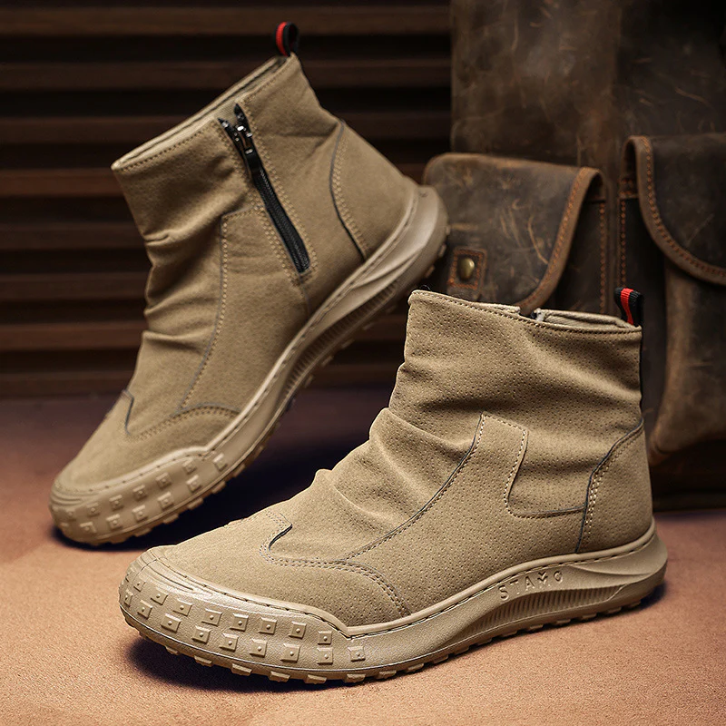 Damen modische Zip-Up Stiefel mit rutschfester Sohle und isolierendem Innenfutter Heidi Mode - Image 6