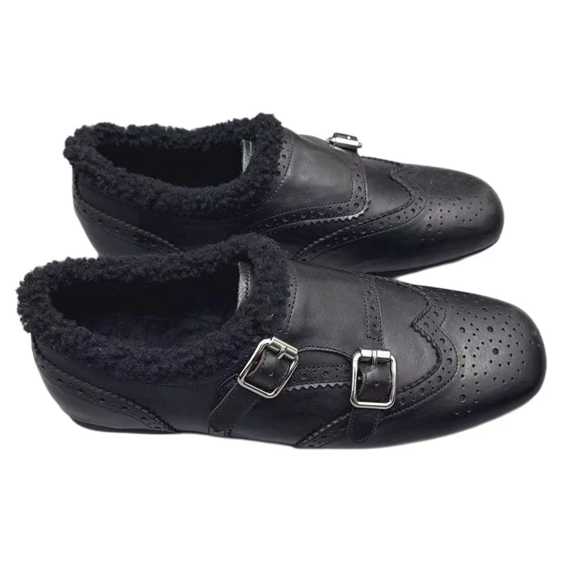Damen Mokassins aus hochwertigem Leder mit weich gefüttertem Innenleben und praktischen Schnallen Heidi Mode - Image 5