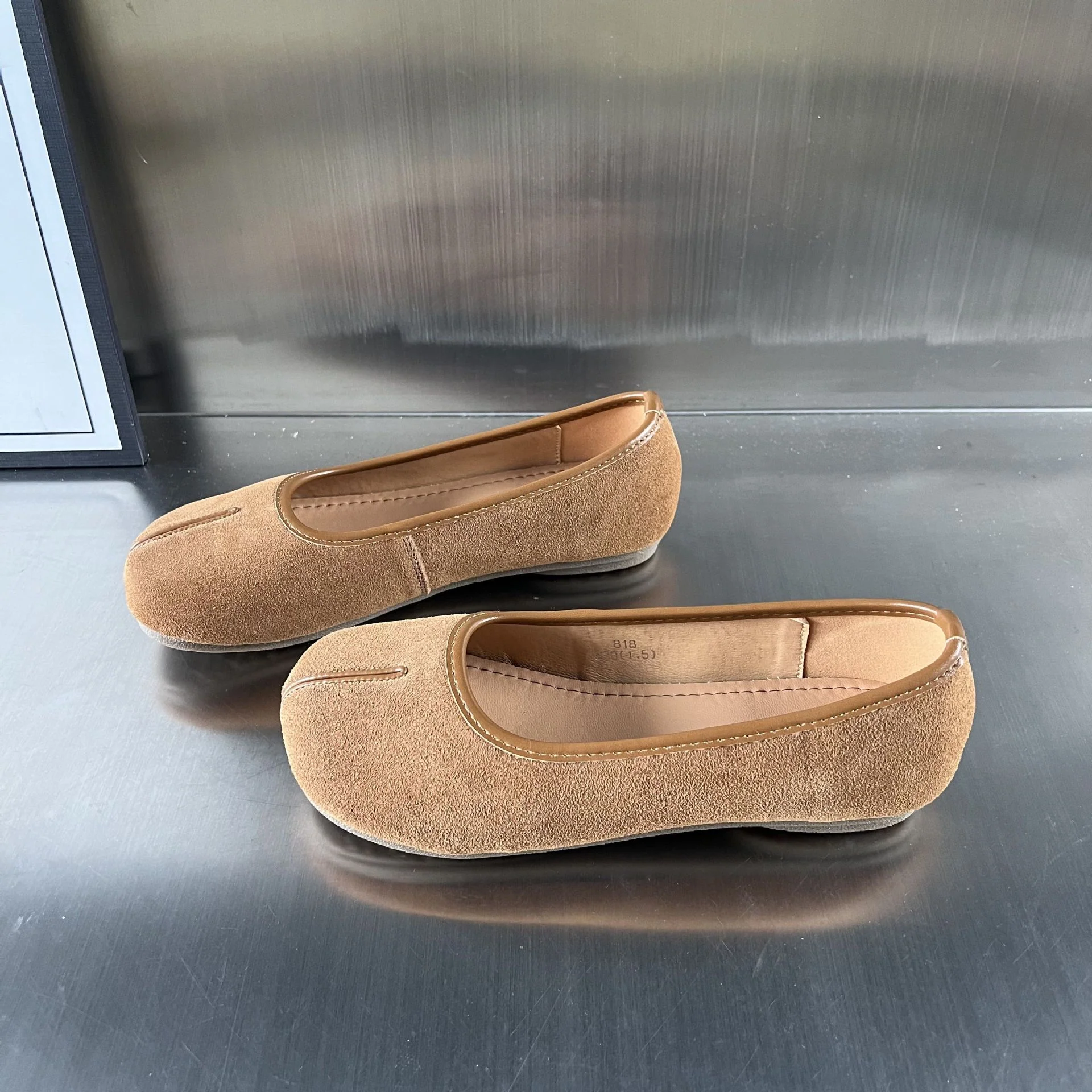 Damen Mokassins aus hochwertigem Wildleder mit eleganter Naht Heidi Mode - Image 2