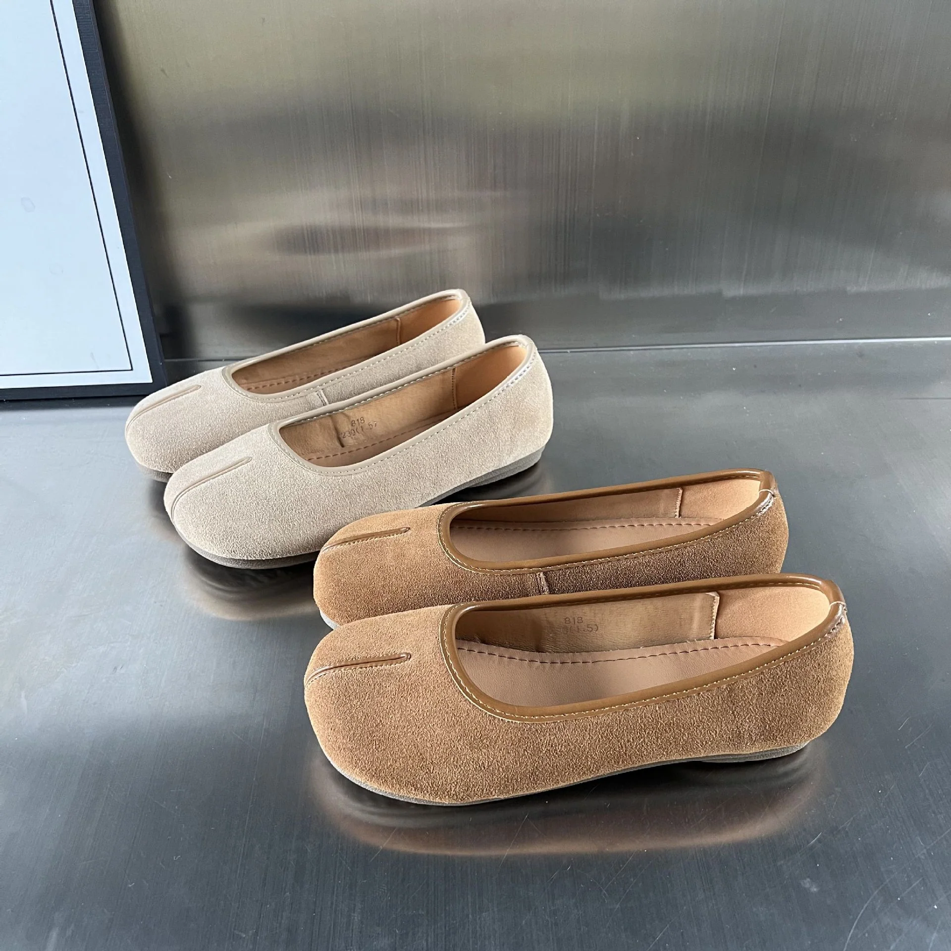 Damen Mokassins aus hochwertigem Wildleder mit eleganter Naht Heidi Mode - Image 3