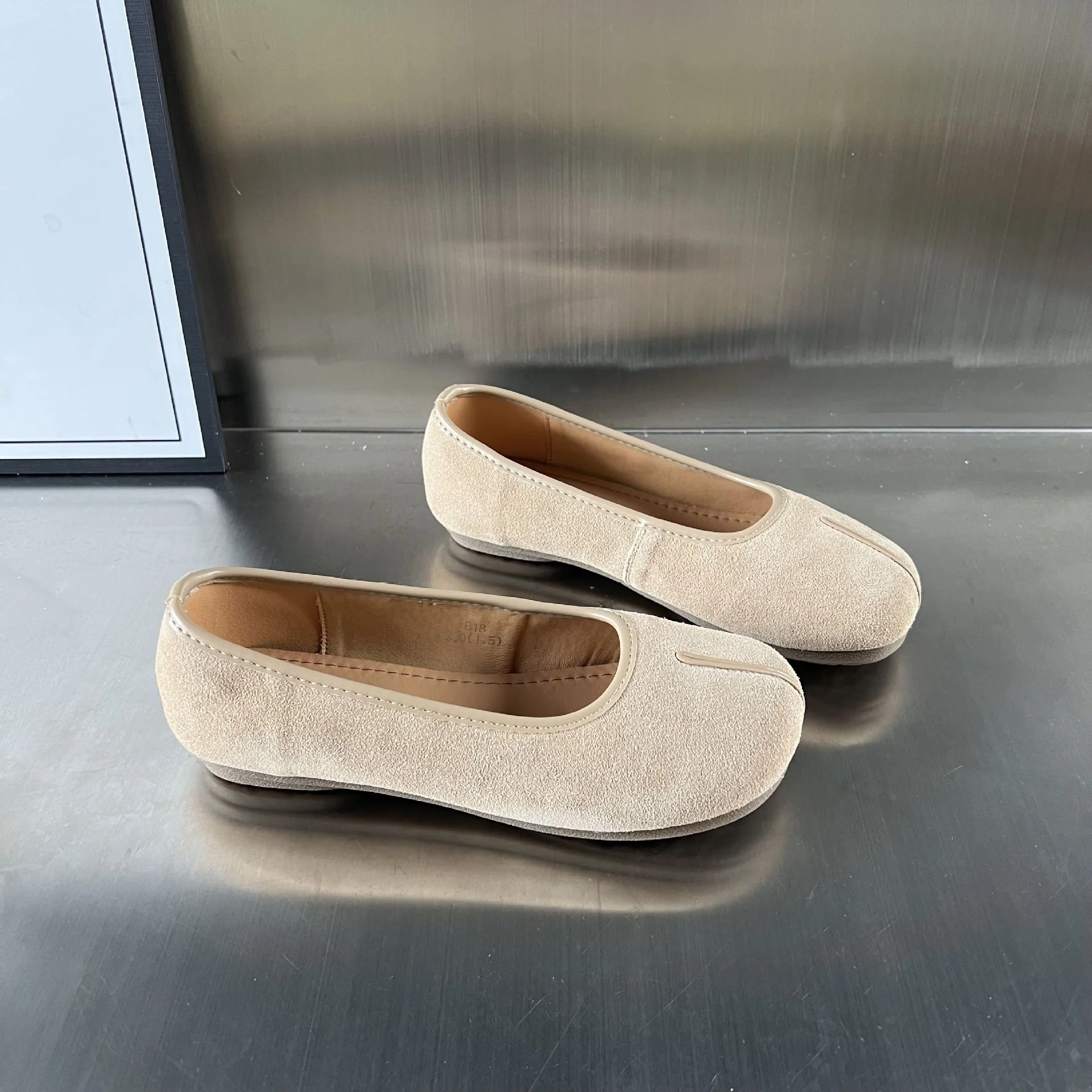 Damen Mokassins aus hochwertigem Wildleder mit eleganter Naht Heidi Mode - Image 4