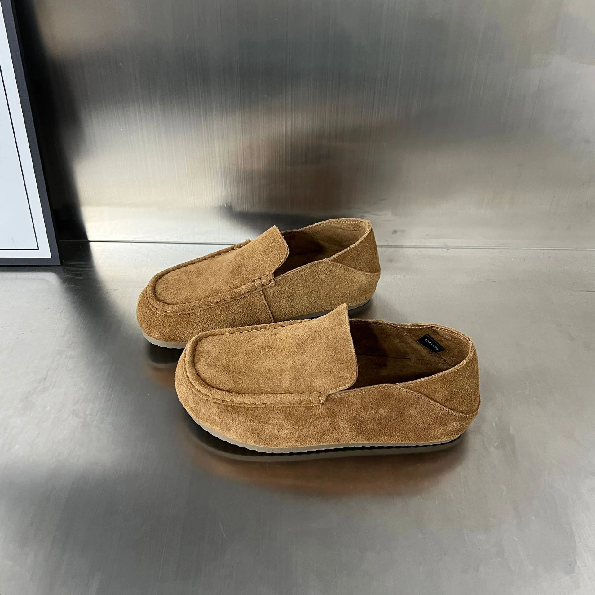 Damen Mokassins aus hochwertigem Wildleder mit komfortablem Fußbett und elastischem Design Heidi Mode - Image 6