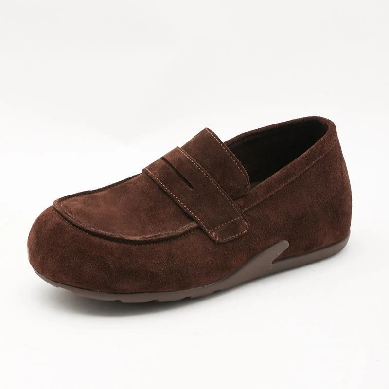 Damen Mokassins aus weichem Wildleder mit verstellbarem Riemen Heidi Mode - Image 3