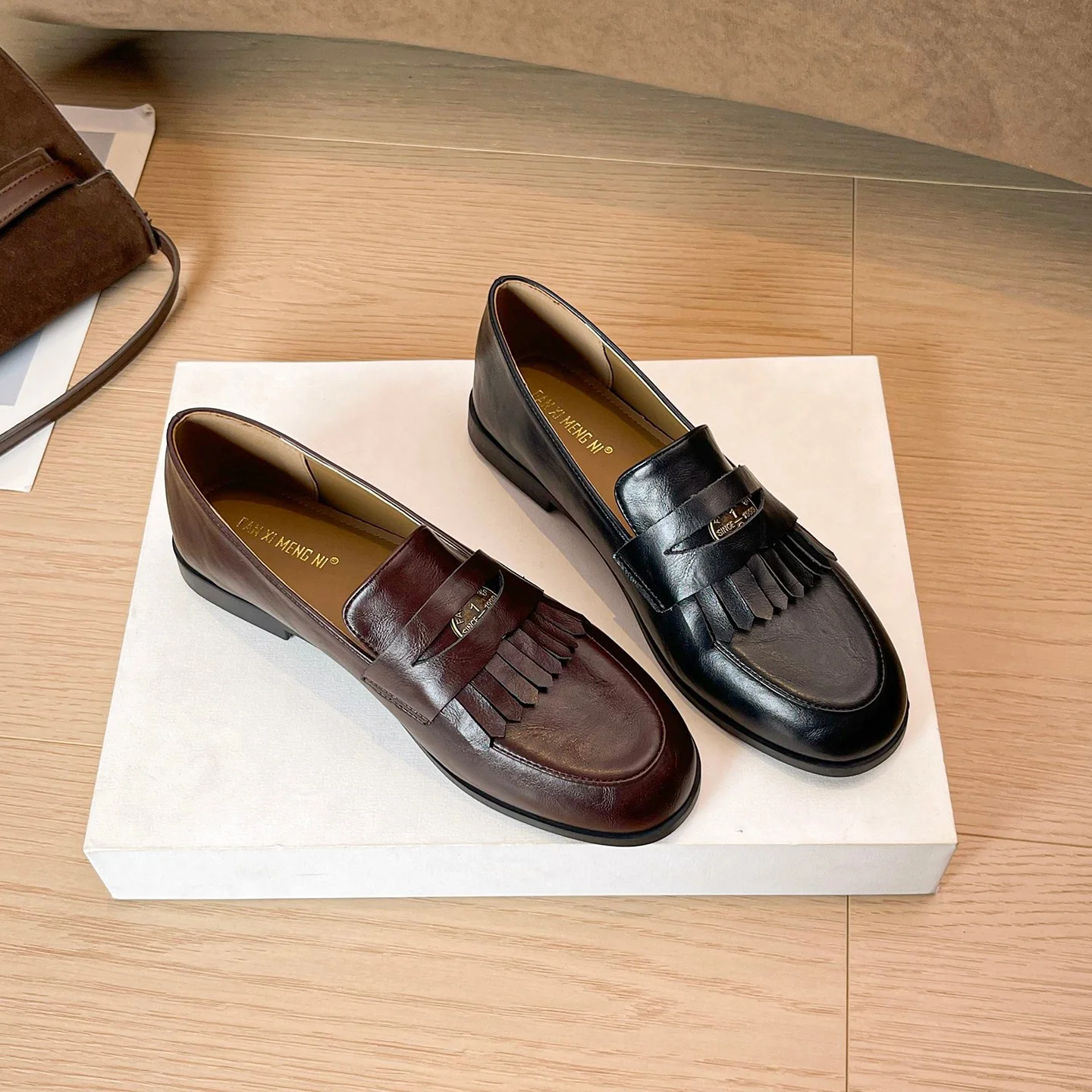 Damen Mokassins mit dekorativen Fransen und elegantem Design Heidi Mode - Image 2