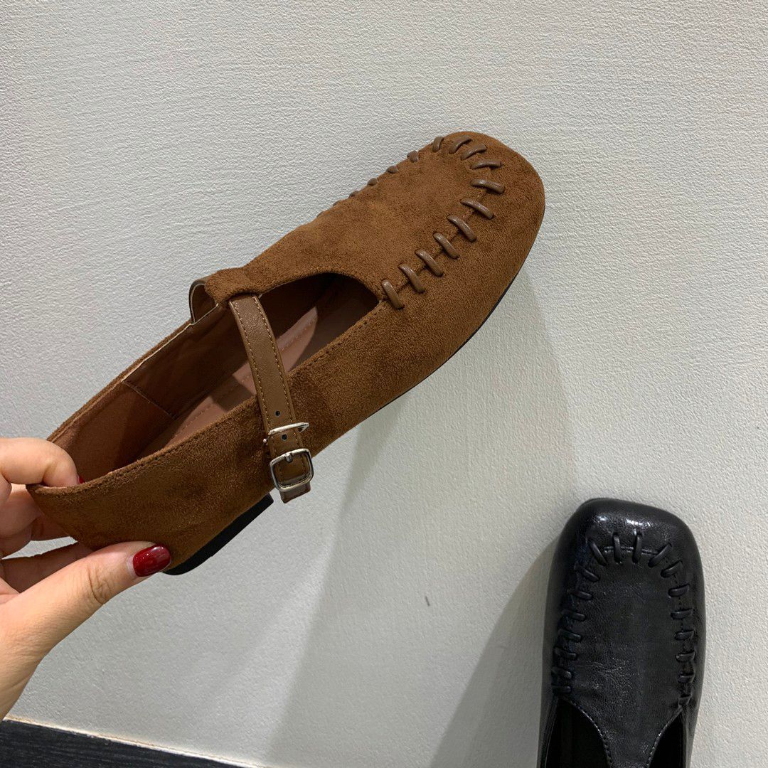 Damen Mokassins mit dekorativen Stichen und verstellbarem Riemchen Heidi Mode - Image 3