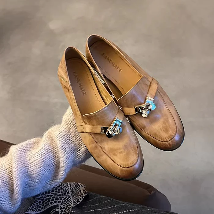 Damen Mokassins mit eleganter Schnallenverzierung Heidi Mode - Image 8