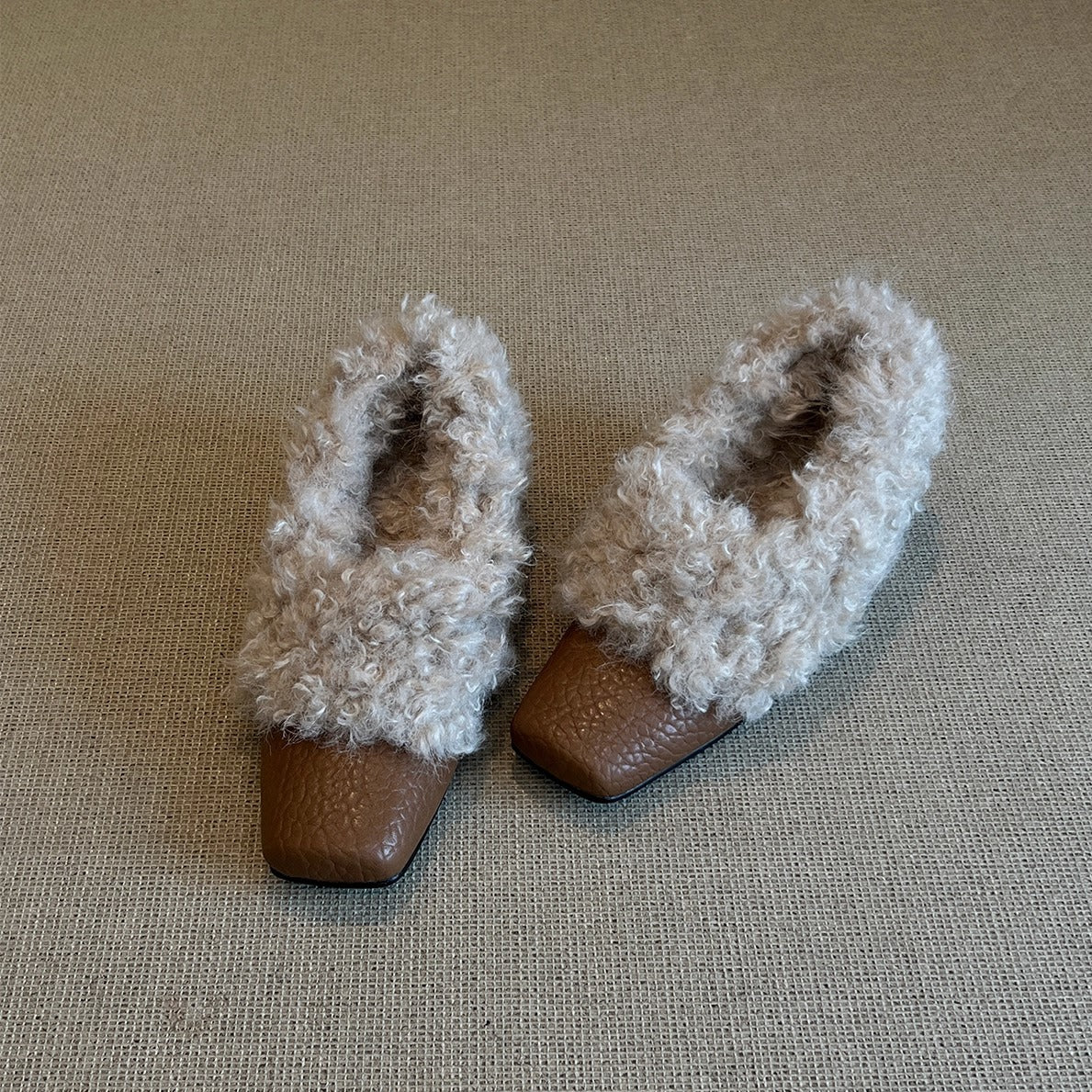 Damen Mokassins mit flauschigem Kragen und stylischem Design Heidi Mode - Image 6