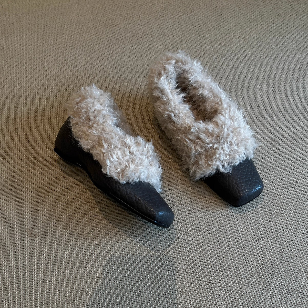 Damen Mokassins mit flauschigem Kragen und stylischem Design Heidi Mode - Image 7