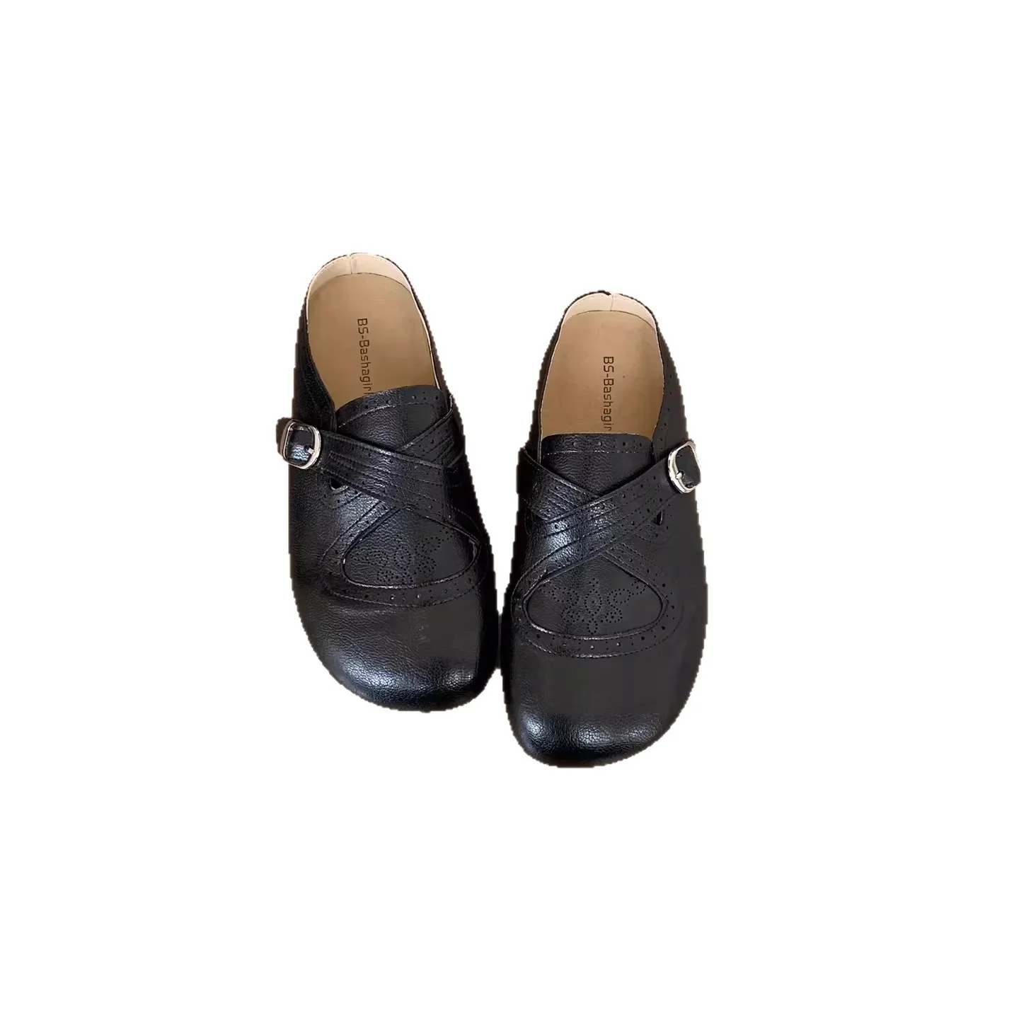 Damen Mokassins mit floralem Schnallenakzent und hochwertigem Leder Heidi Mode - Image 5