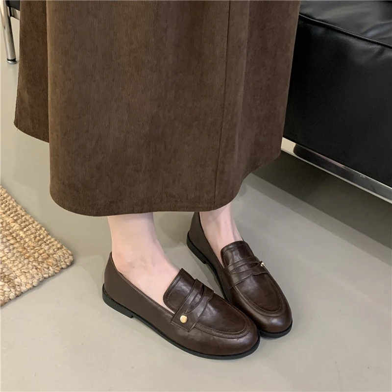 Damen Mokassins mit hochwertigem Leder und eleganten Details Heidi Mode - Image 6
