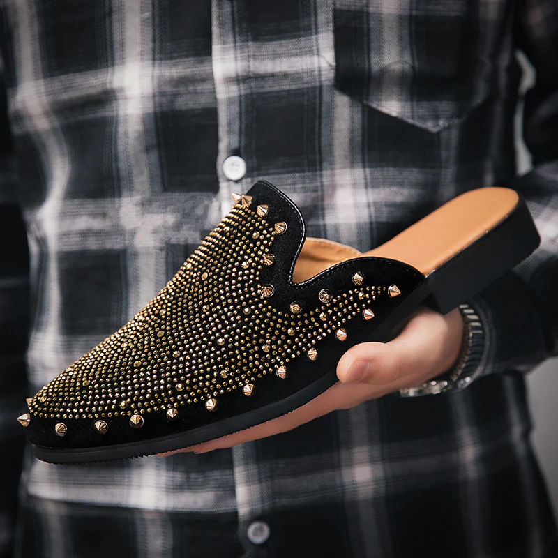 Damen Mokassins mit luxuriösen Nieten-Details und weichem Innenfutter Heidi Mode