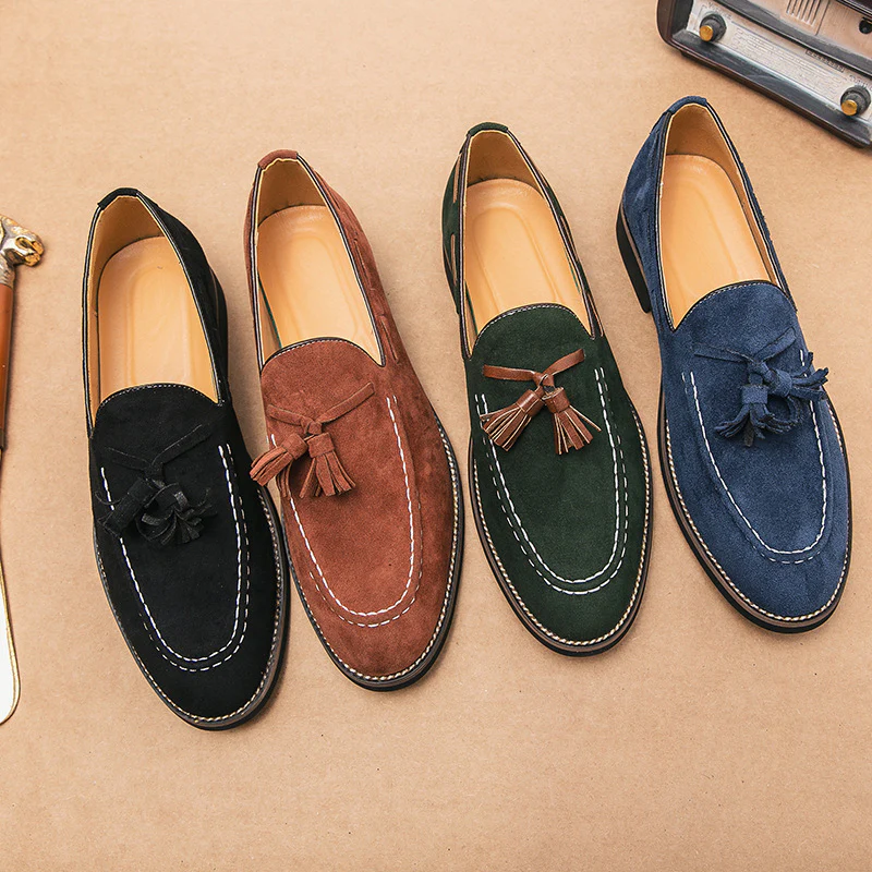 Damen Mokassins mit modischem Quastendesign und weicher Sohle Heidi Mode