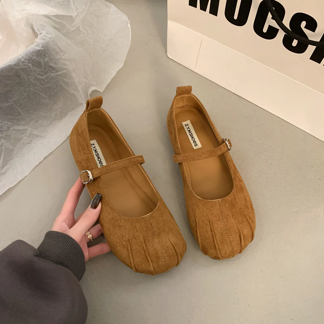 Damen Mokassins mit modischem Riemchen und dekorativer Schnalle Heidi Mode - Image 2