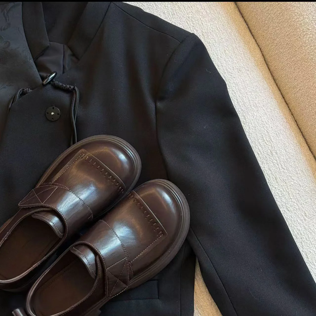 Damen Mokassins mit modischem Riemen und komfortabler Sohle Heidi Mode - Image 4