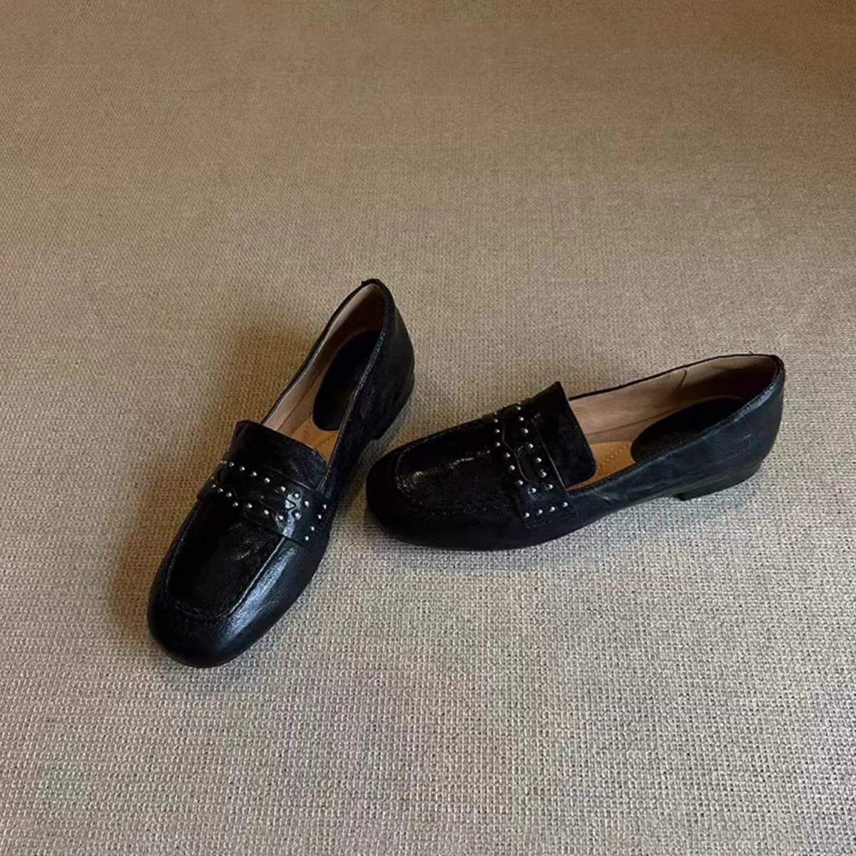 Damen Mokassins mit modischem Schnallenakzent und hochwertiger Lederoberfläche Heidi Mode - Image 6