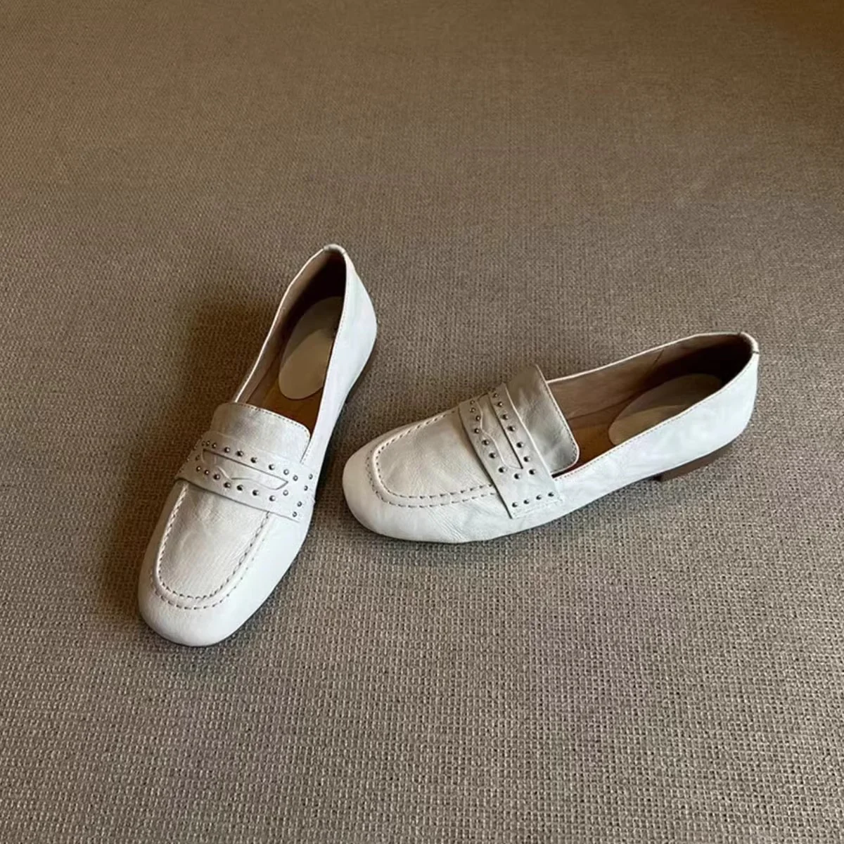 Damen Mokassins mit modischem Schnallenakzent und hochwertiger Lederoberfläche Heidi Mode - Image 7