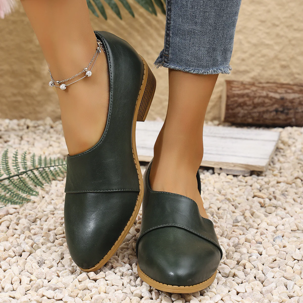 Damen Mokassins mit modischem Schnitt und rutschfester Sohle Heidi Mode - Image 8