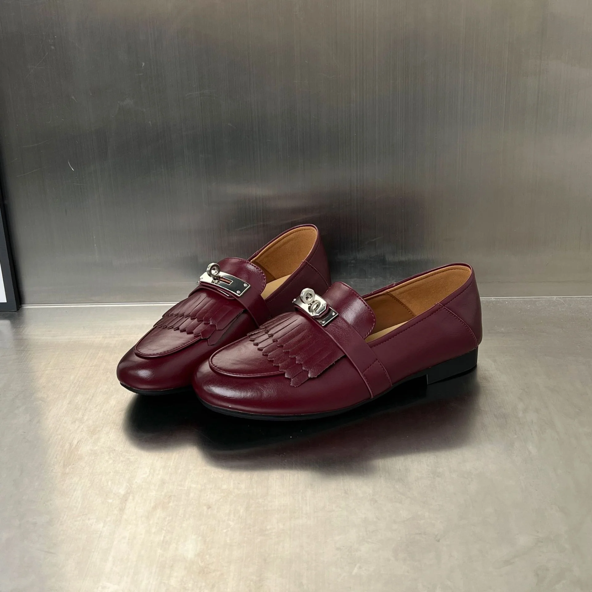 Damen Mokassins mit modischen Fransen und elegantem Schnallen-Detail Heidi Mode - Image 7