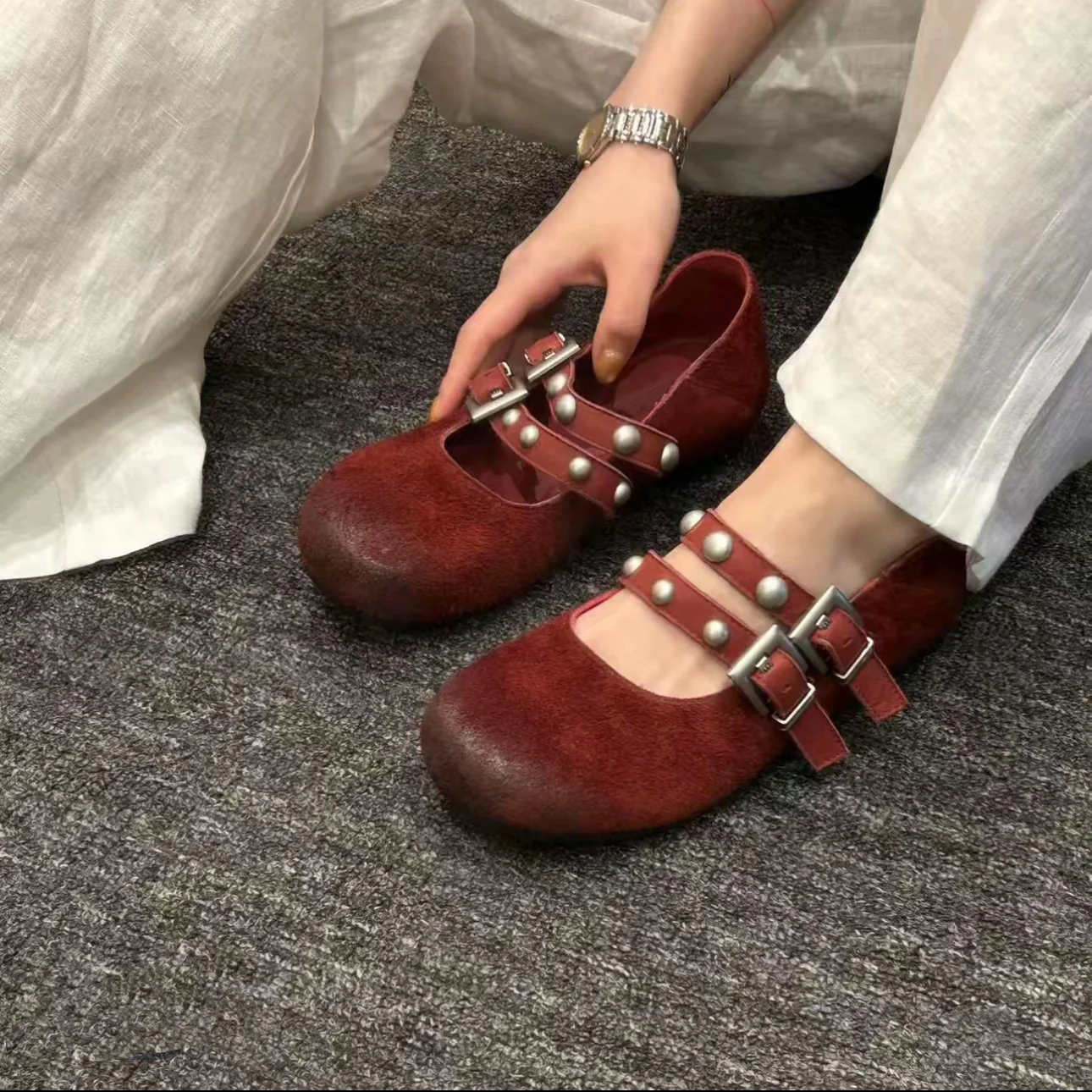 Damen Mokassins mit modischer Schnallenverzierung und komfortablem Fußbett Heidi Mode - Image 8