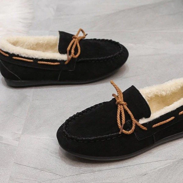 Damen Mokassins mit Weichem Futter und Dekorativen Längsnähten Heidi-Mode - Image 3