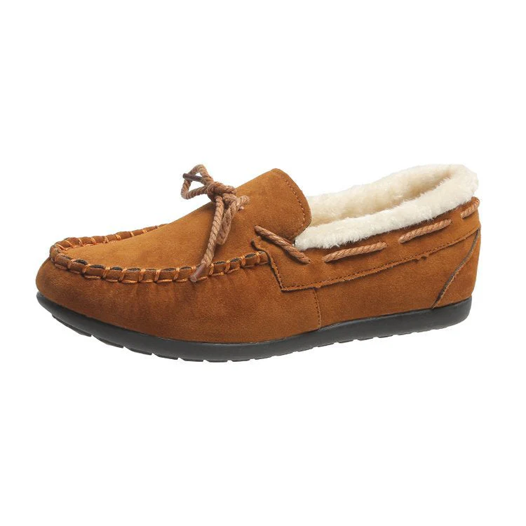 Damen Mokassins mit Weichem Futter und Dekorativen Längsnähten Heidi-Mode - Image 6
