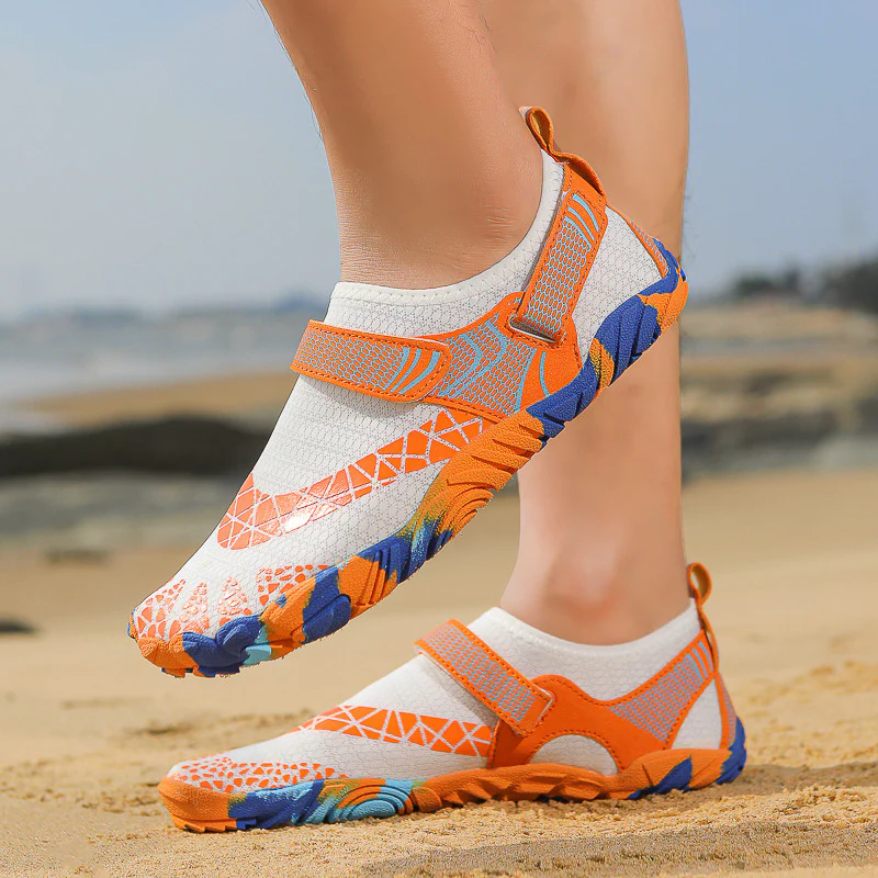 Damen Multifunktionale Aqua-Badeschuhe mit rutschfester Sohle und elastischem Klettverschluss Heidi Mode - Image 3
