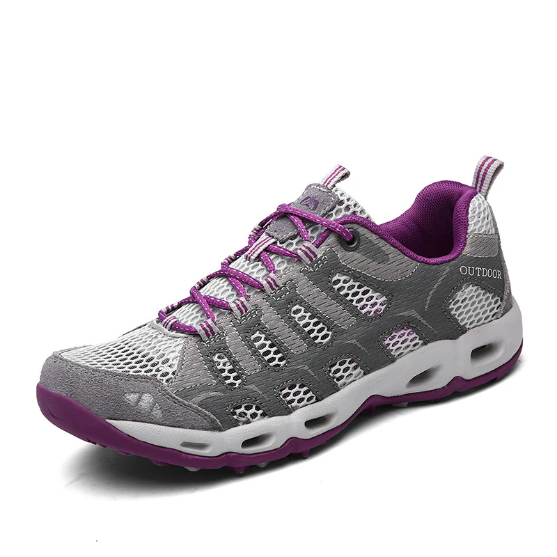 Damen Multifunktionale Outdoor-Sneaker mit atmungsaktiver Mesh-Oberfläche und stoßdämpfender Sohle Heidi Mode - Image 4