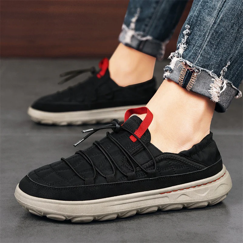 Damen Multifunktionale Slip-On Sneakers mit elastischem Schnürsystem und gepolstertem Fußbett Heidi Mode