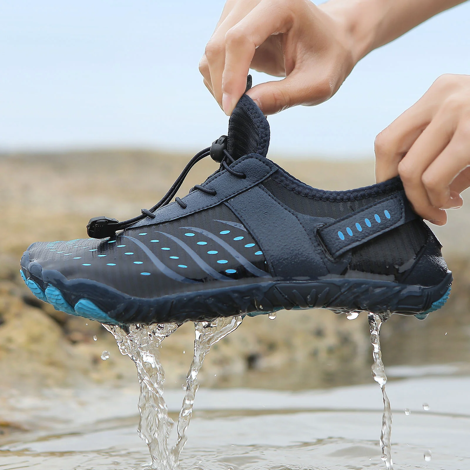 Damen Multifunktionale Wassersport-Schuhe mit elastischem Schnellschnürsystem Heidi Mode - Image 3
