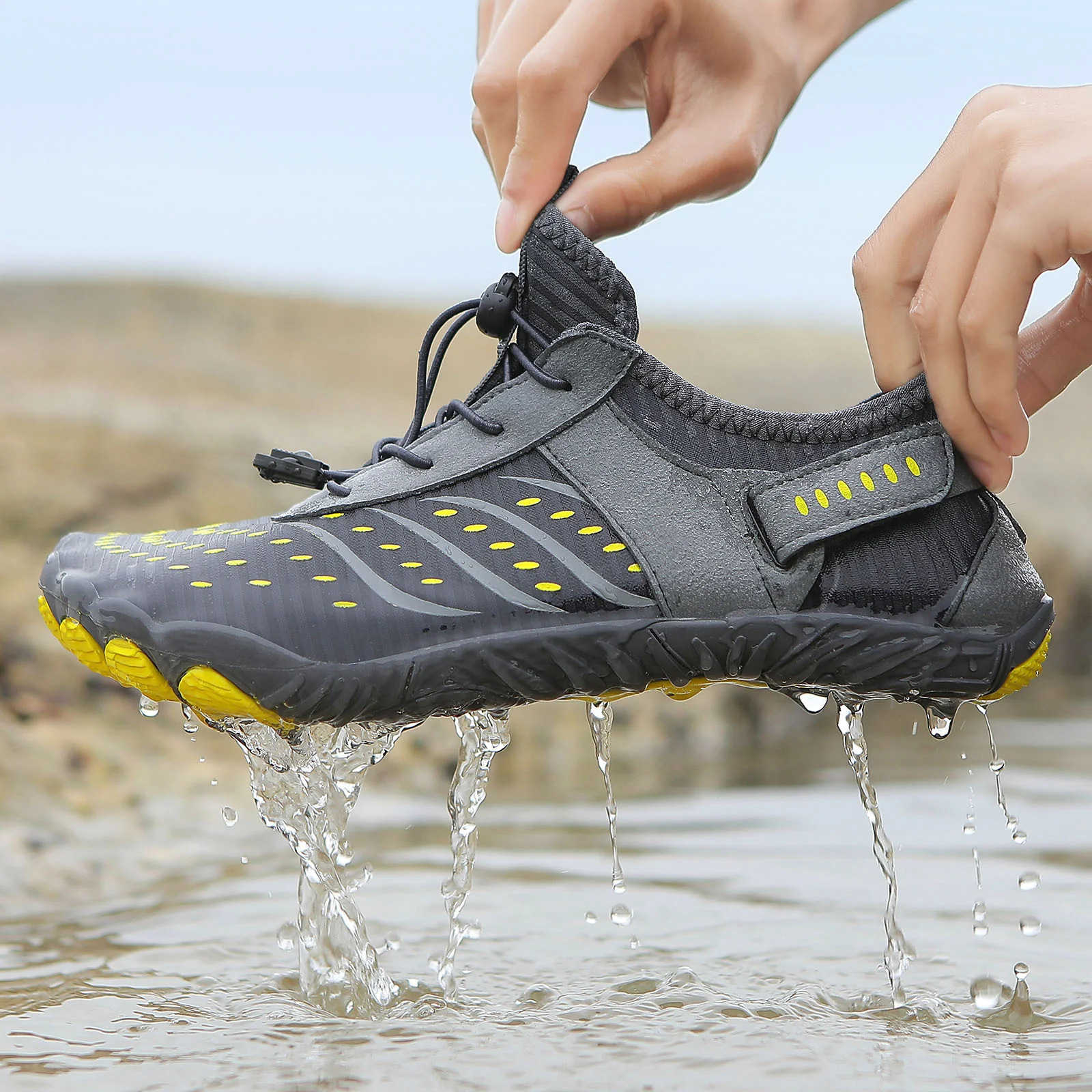 Damen Multifunktionale Wassersport-Schuhe mit elastischem Schnellschnürsystem Heidi Mode - Image 4