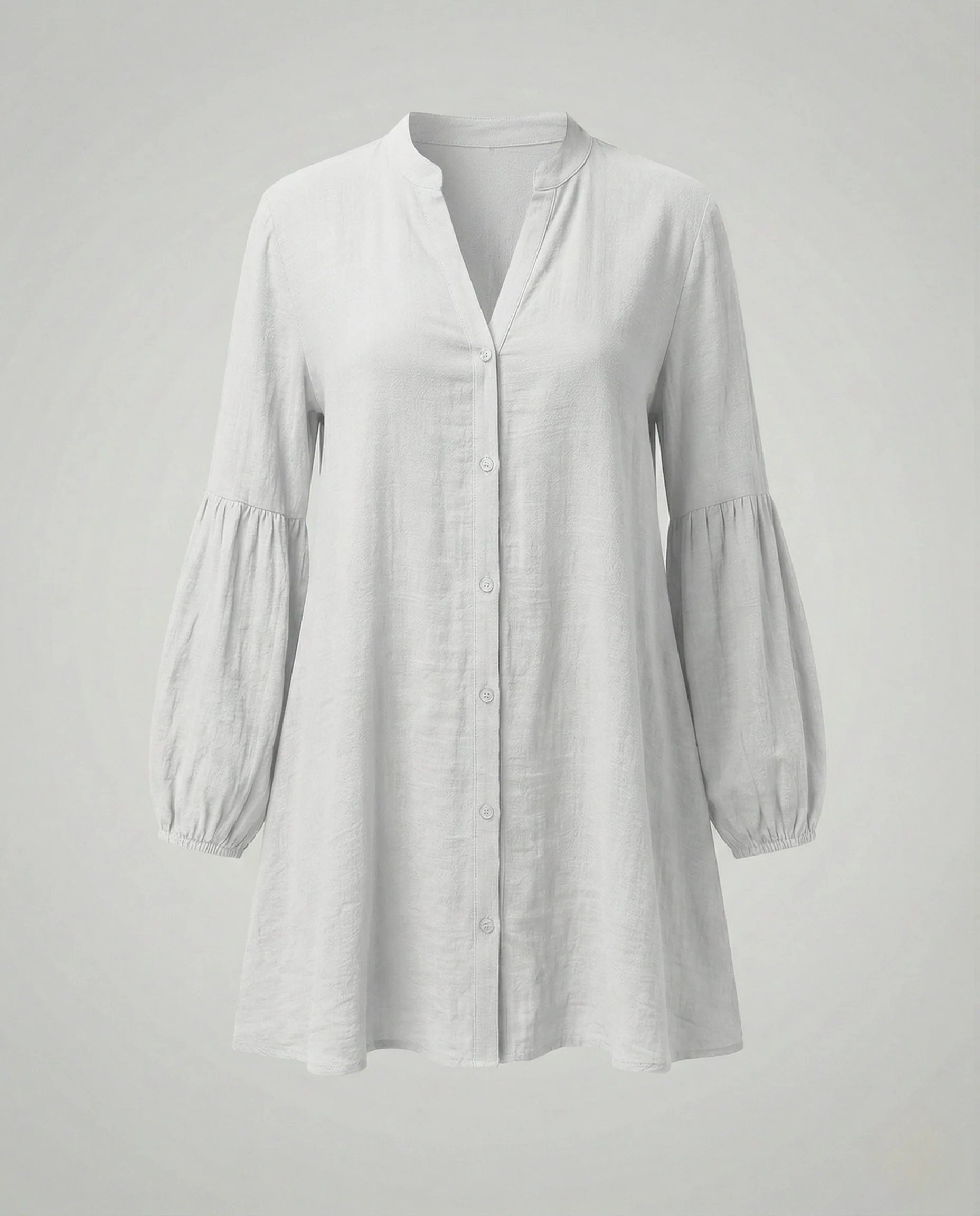 Freizeitkleid Damen Hemdblusenkleid A-Linie - Image 7