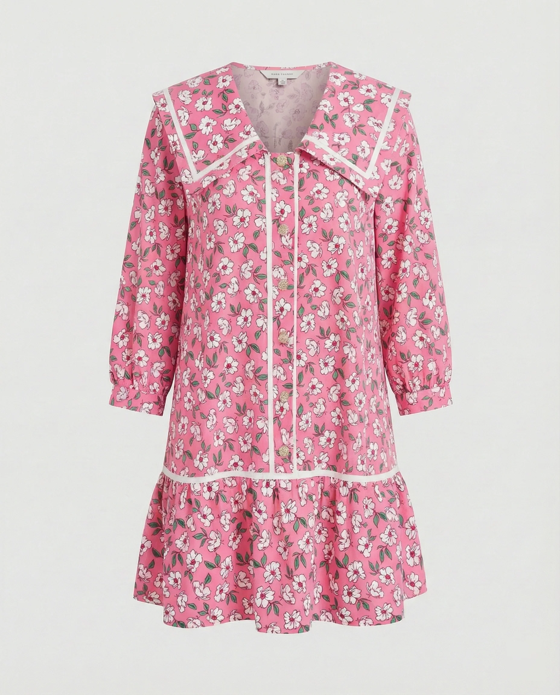 Damen Freizeitkleid A-Linie mit Kragen - Image 6