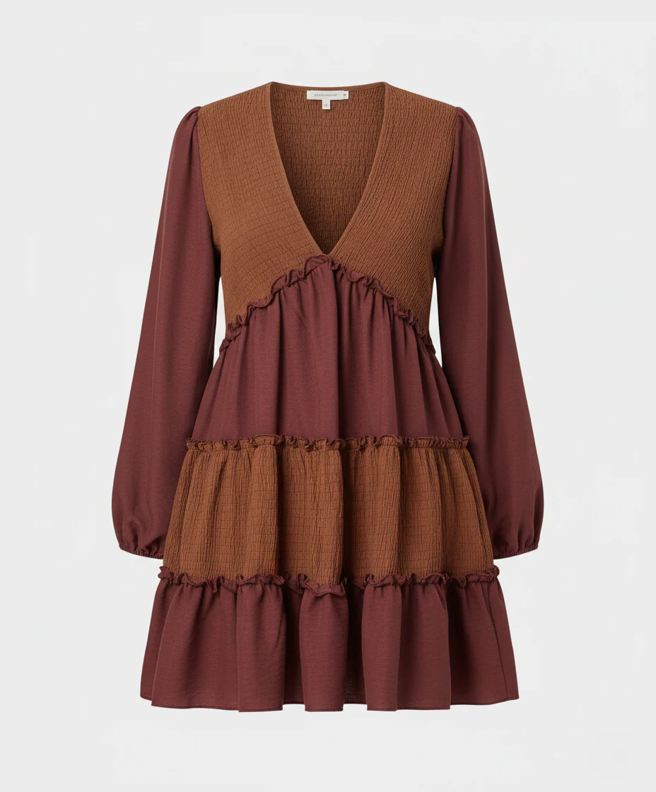 Freizeitkleid Damen A-Linien Minikleid - Image 6