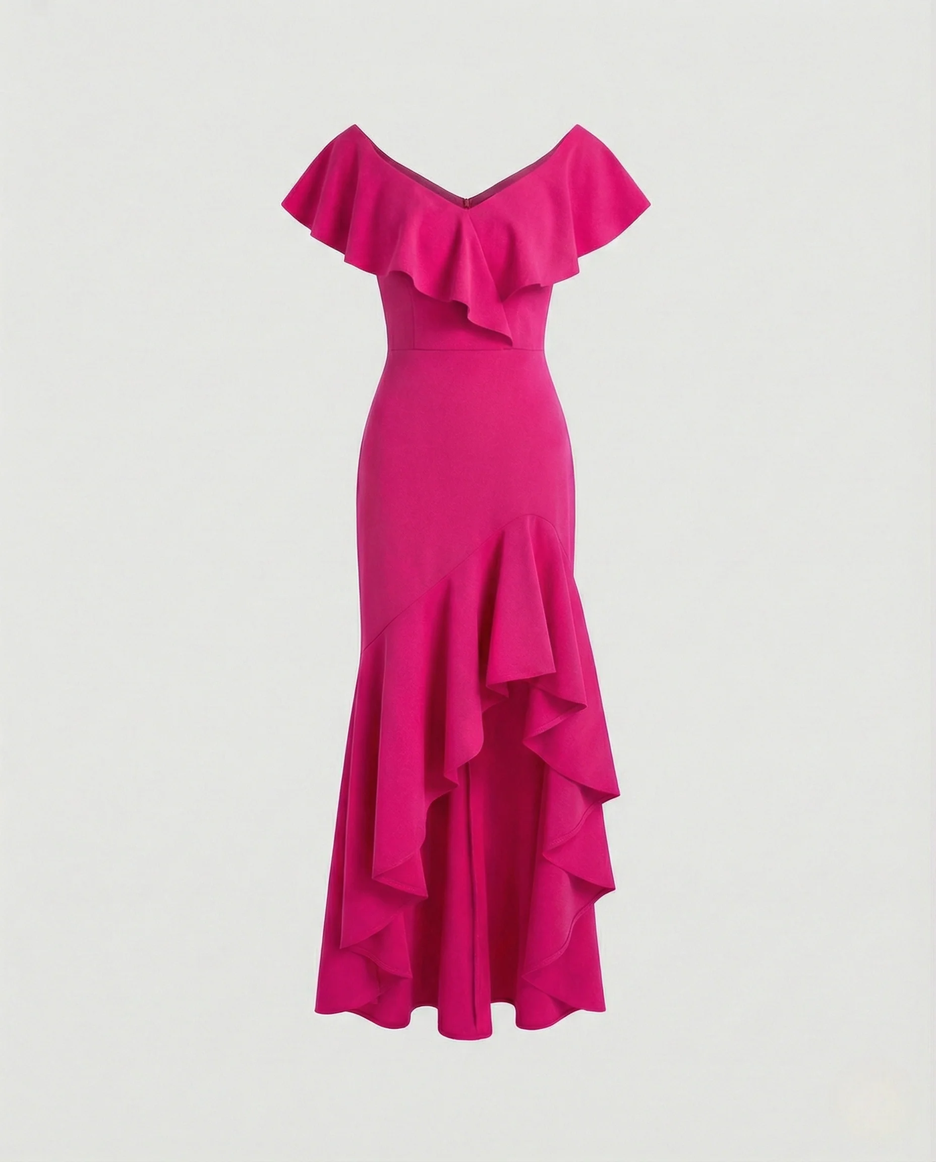 Damen Abendkleid Carmen Ausschnitt elegant - Image 5