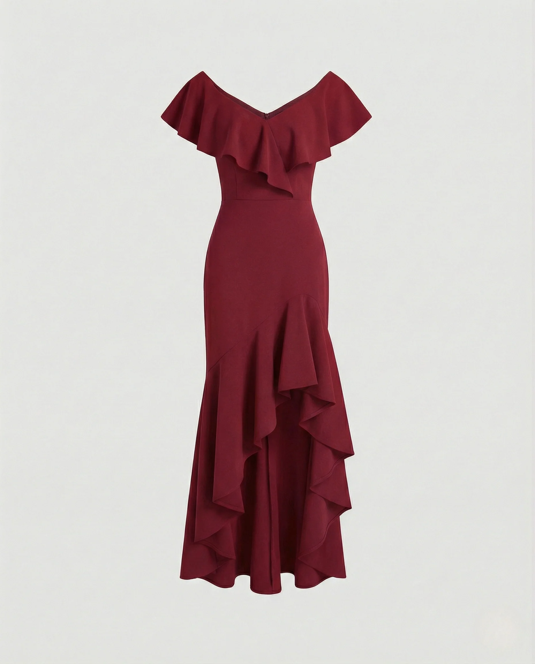 Damen Abendkleid Carmen Ausschnitt elegant - Image 8