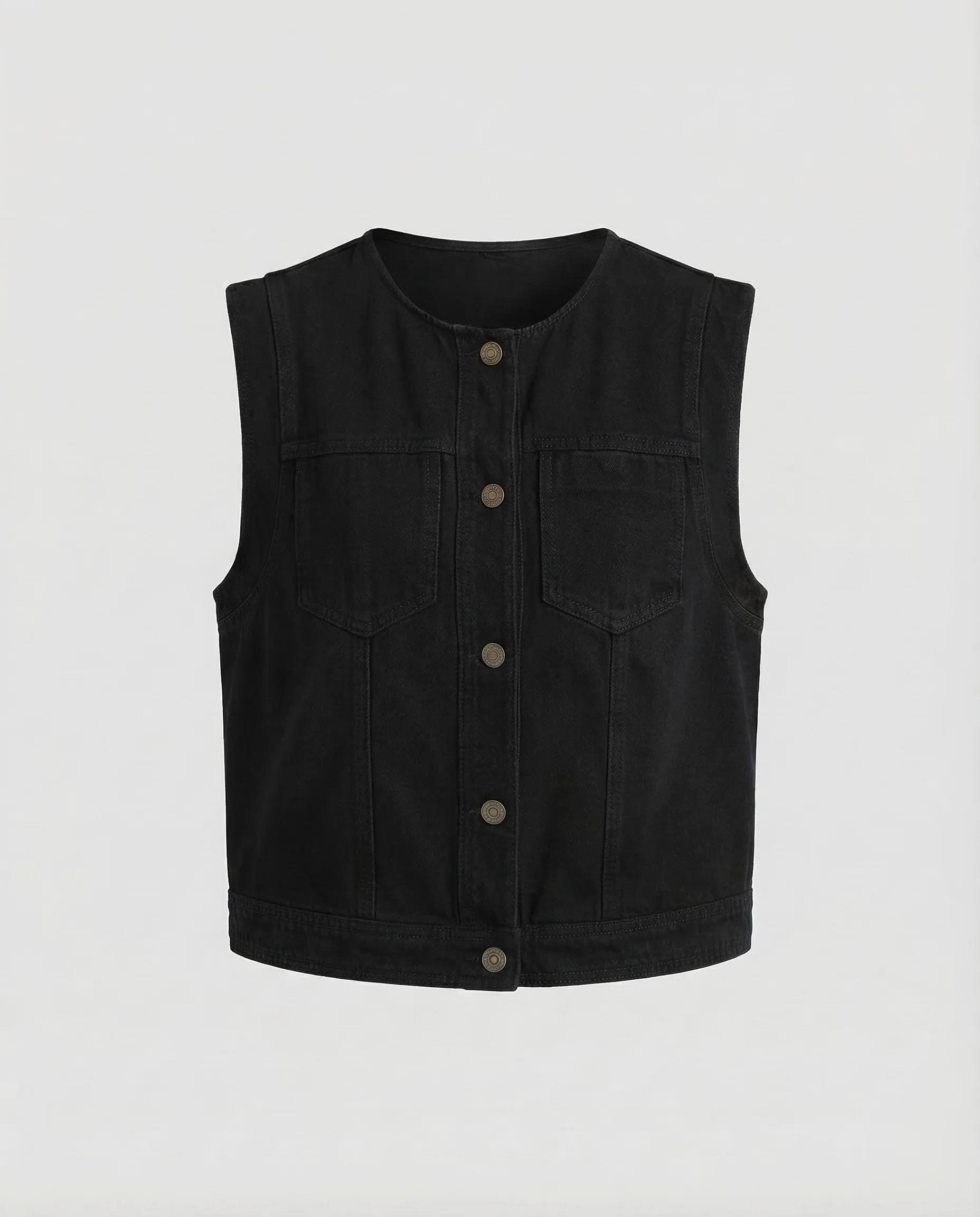 Damen Denimweste Ärmellos - Image 6