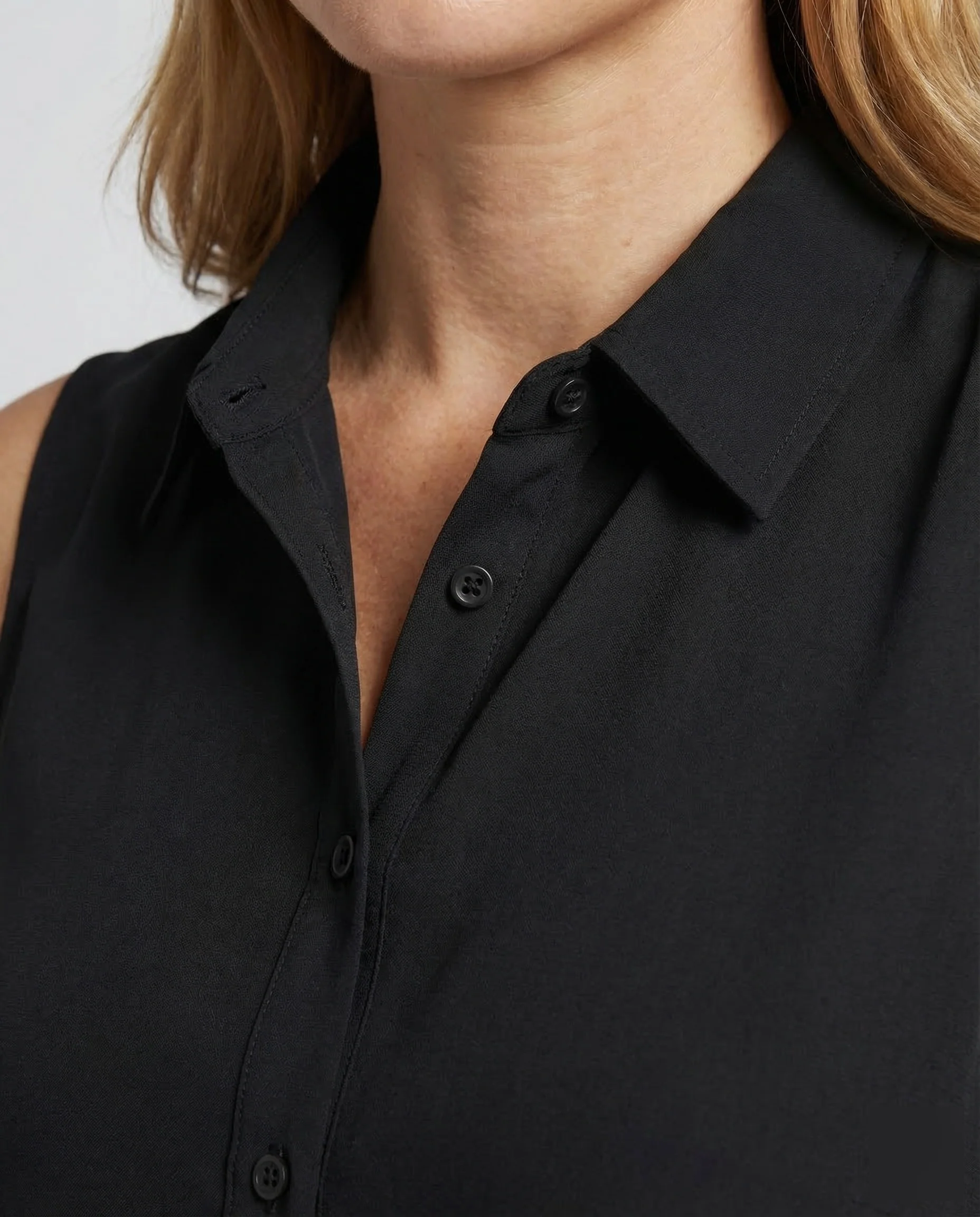 Damen Hemdbluse Ärmellos - Image 3
