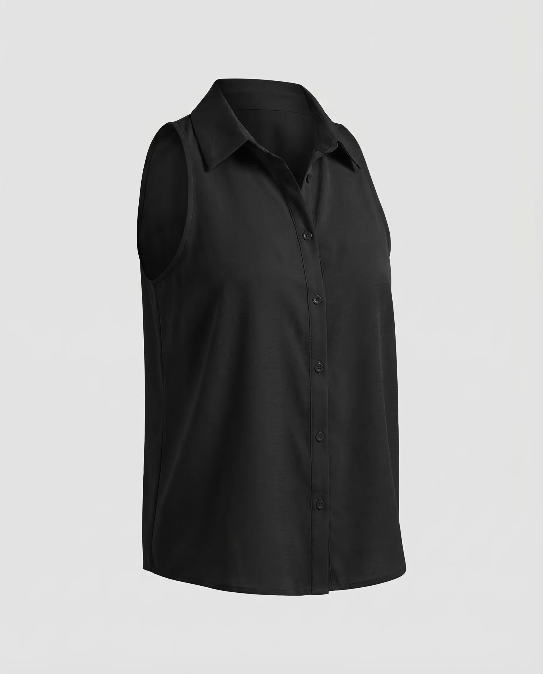 Damen Hemdbluse Ärmellos - Image 5