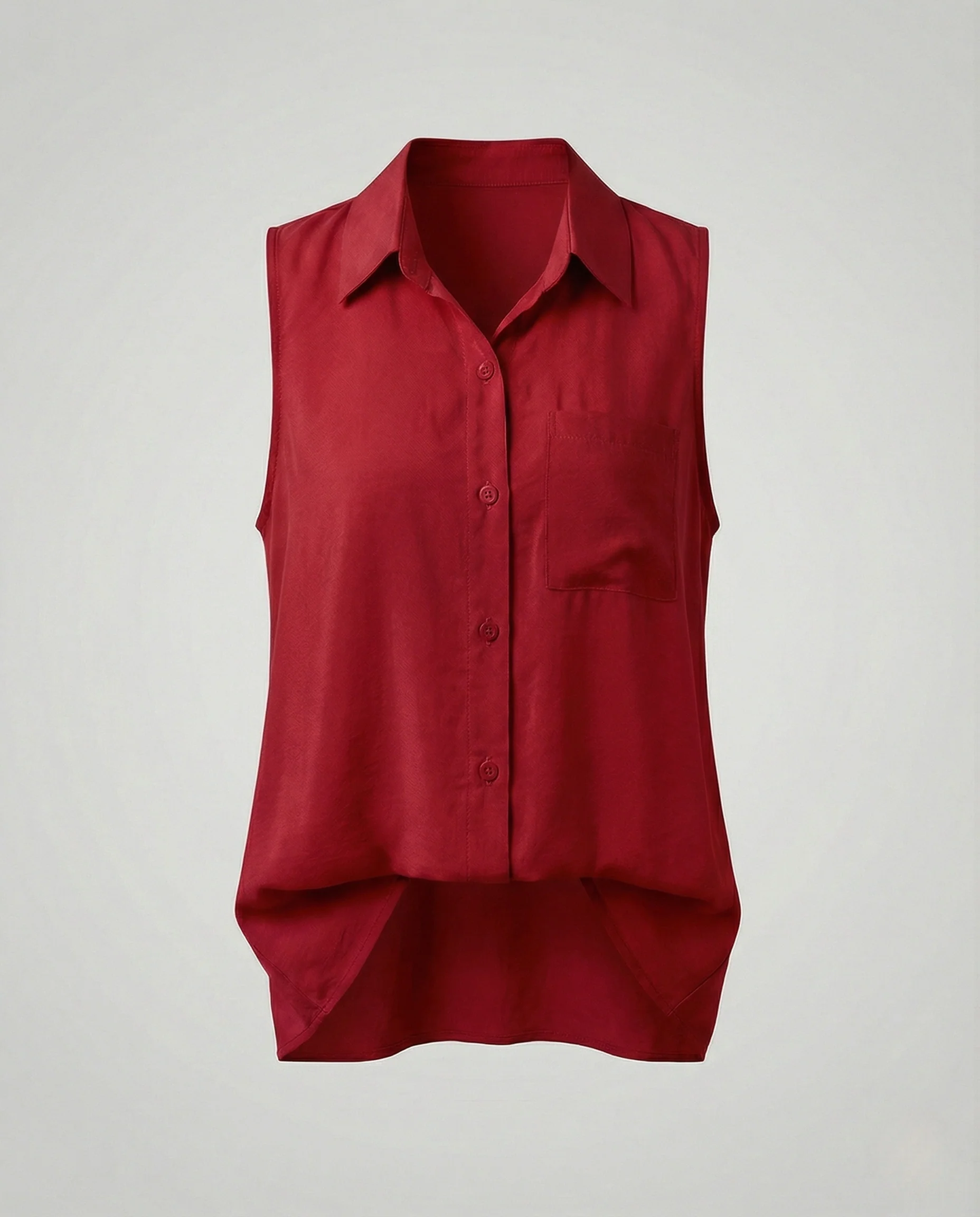 Damen Ärmellose Hemdbluse mit Reverskragen - Image 8